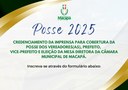 CREDENCIAMENTO DA IMPRENSA PARA COBERTURA DA POSSE DOS VEREADORES(A), PREFEITO, VICE-PREFEITO E ELEIÇÃO DA MESA DIRETORA (2025/2026) DA CÂMARA DE VEREADORES DE MACAPÁ. 