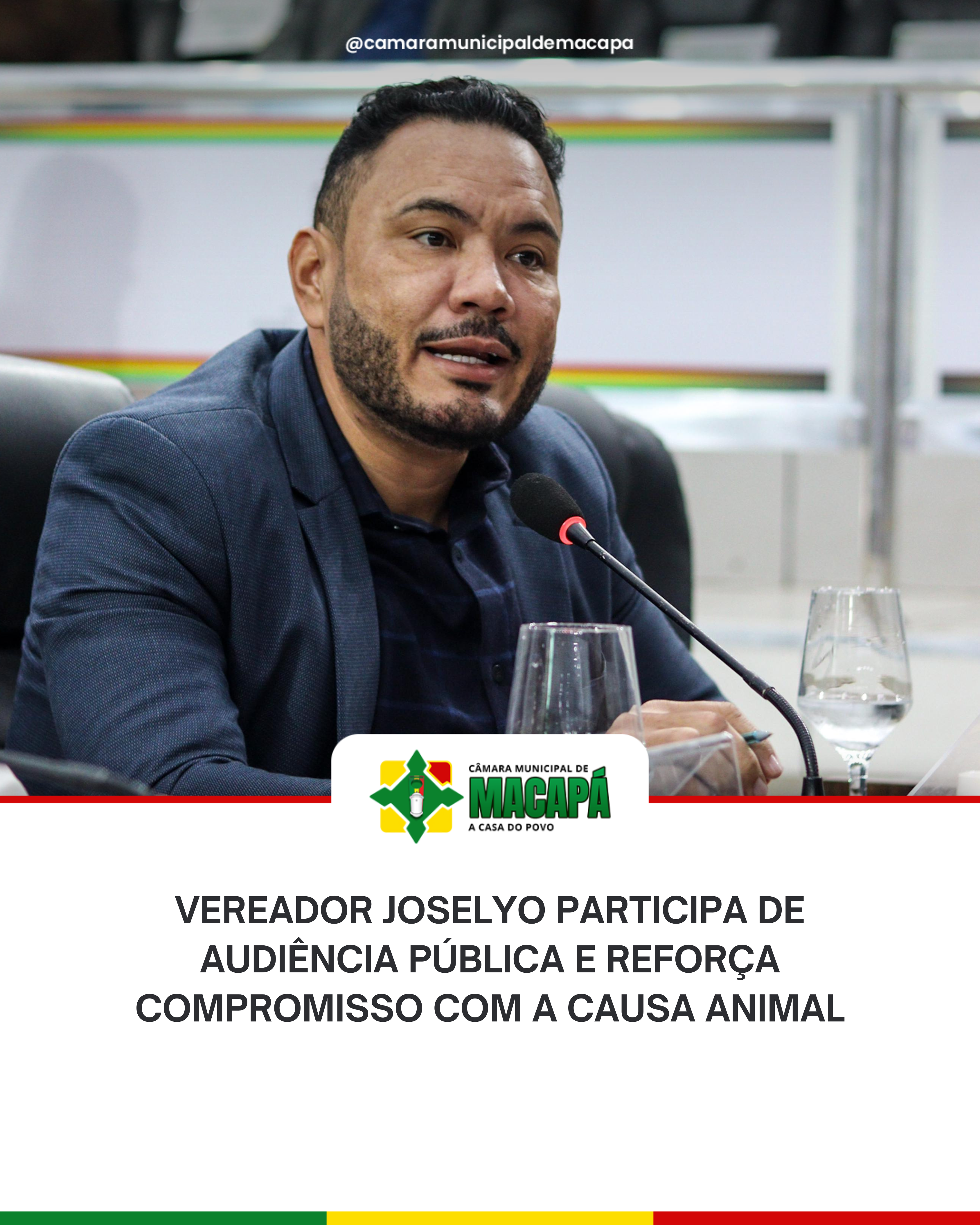 Vereador Joselyo participa de audiência pública e reforça compromisso com a causa animal