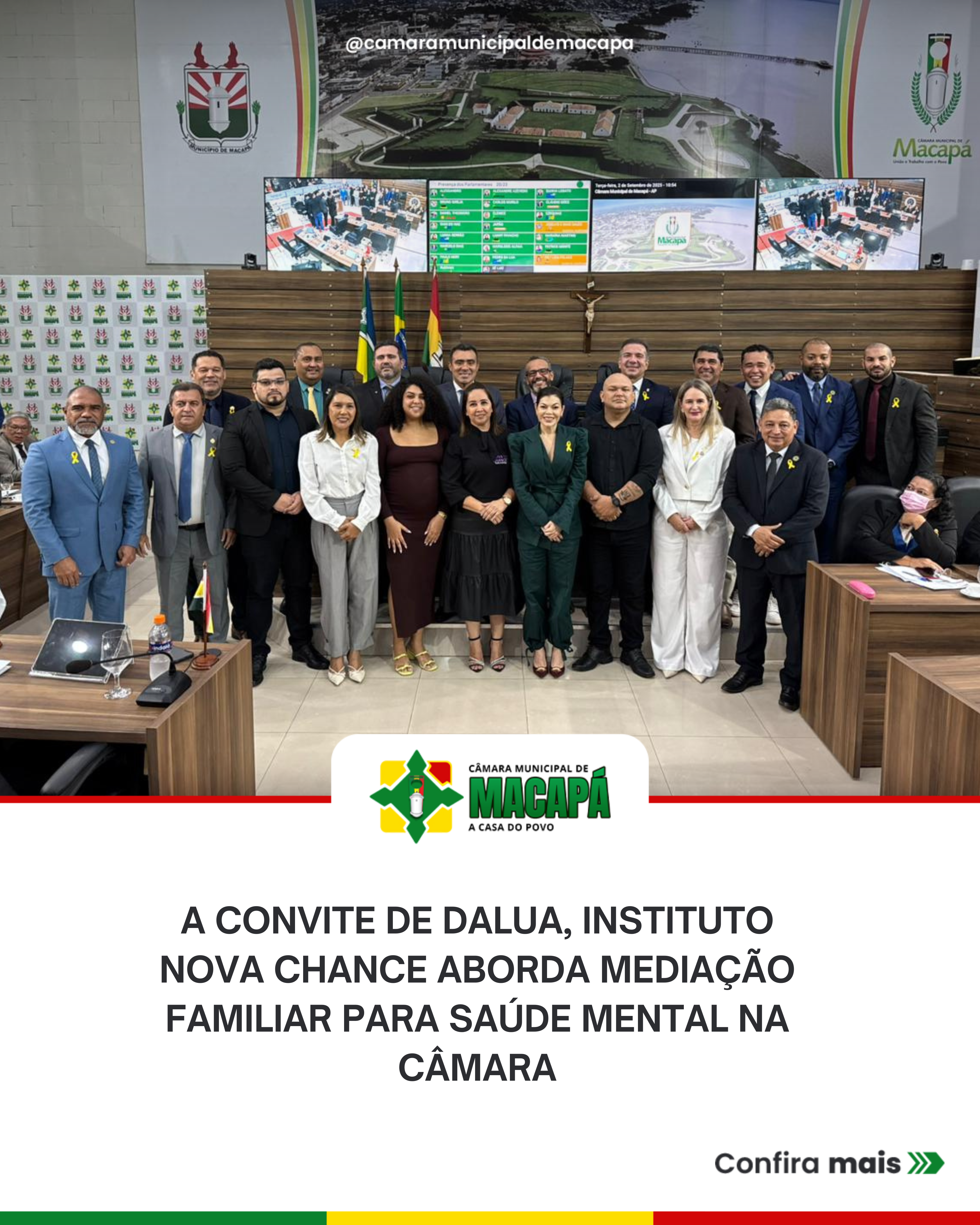 A convite de DaLua, Instituto Nova Chance aborda mediação familiar para saúde mental na Câmara