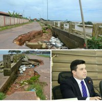 Acácio Favacho pede providências para contenção de buracos no Cidade Nova.