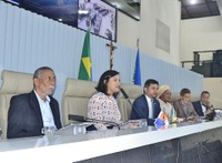 Adrianna Ramos debate problemas da fronteira durante reunião de comissões na ALAP