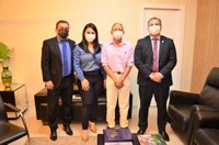 Alceu Filho, vereador por sete mandatos, visita à Câmara Municipal de Macapá