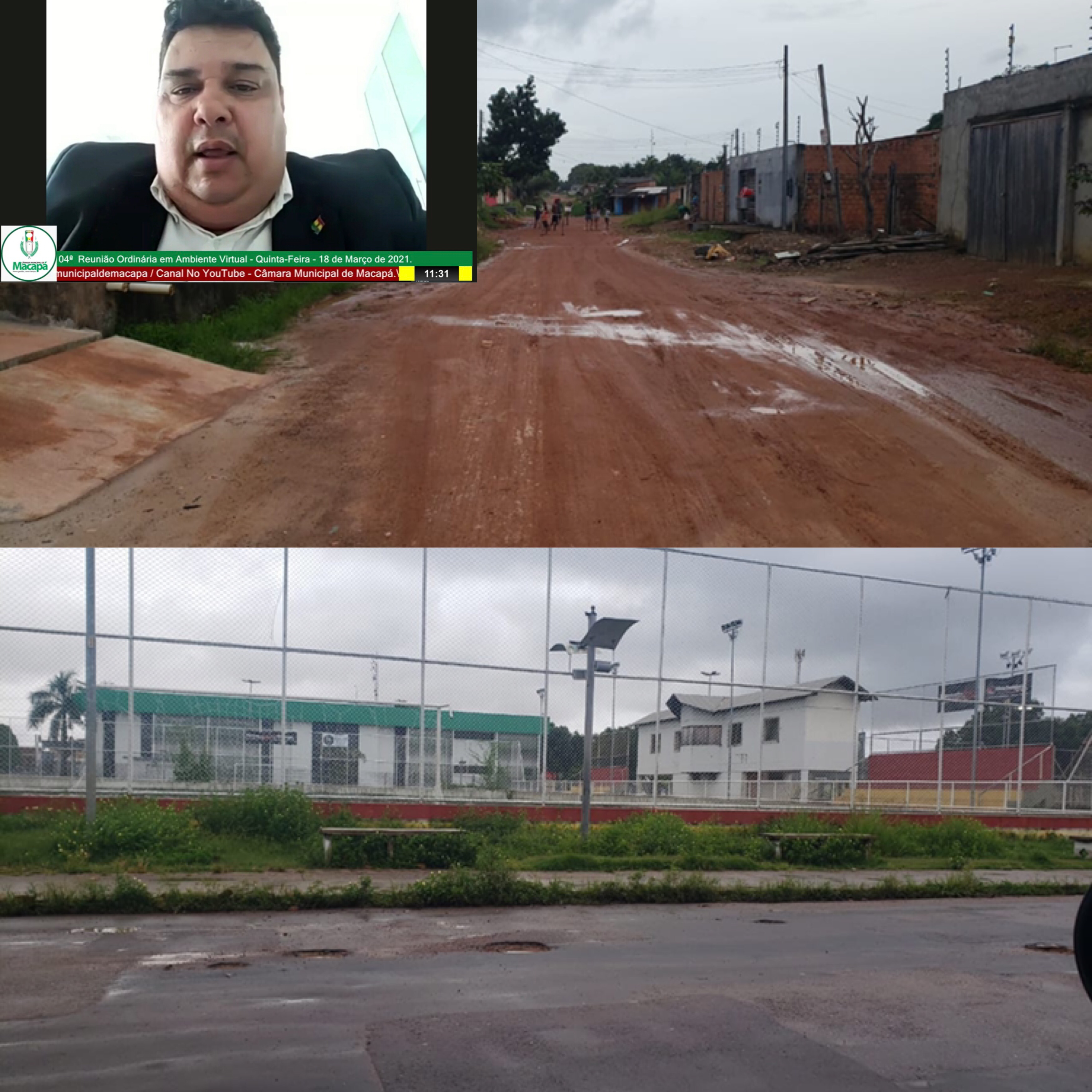 André Lima cobra asfaltamento da Avenida 12, no Marabaixo III, e limpeza de Praça no Novo Buritizal