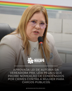 APROVADA LEI DE AUTORIA DA VEREADORA Pra. LÉIA PELAES QUE PROÍBE NOMEAÇÃO DE CONDENADOS POR CRIMES CONTRA A MULHER PARA CARGOS PÚBLICOS