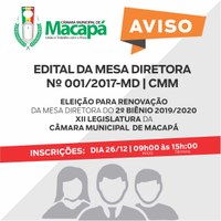 ATO DA MESA - ELEIÇÃO 2º BIÊNIO 2019/2020 
