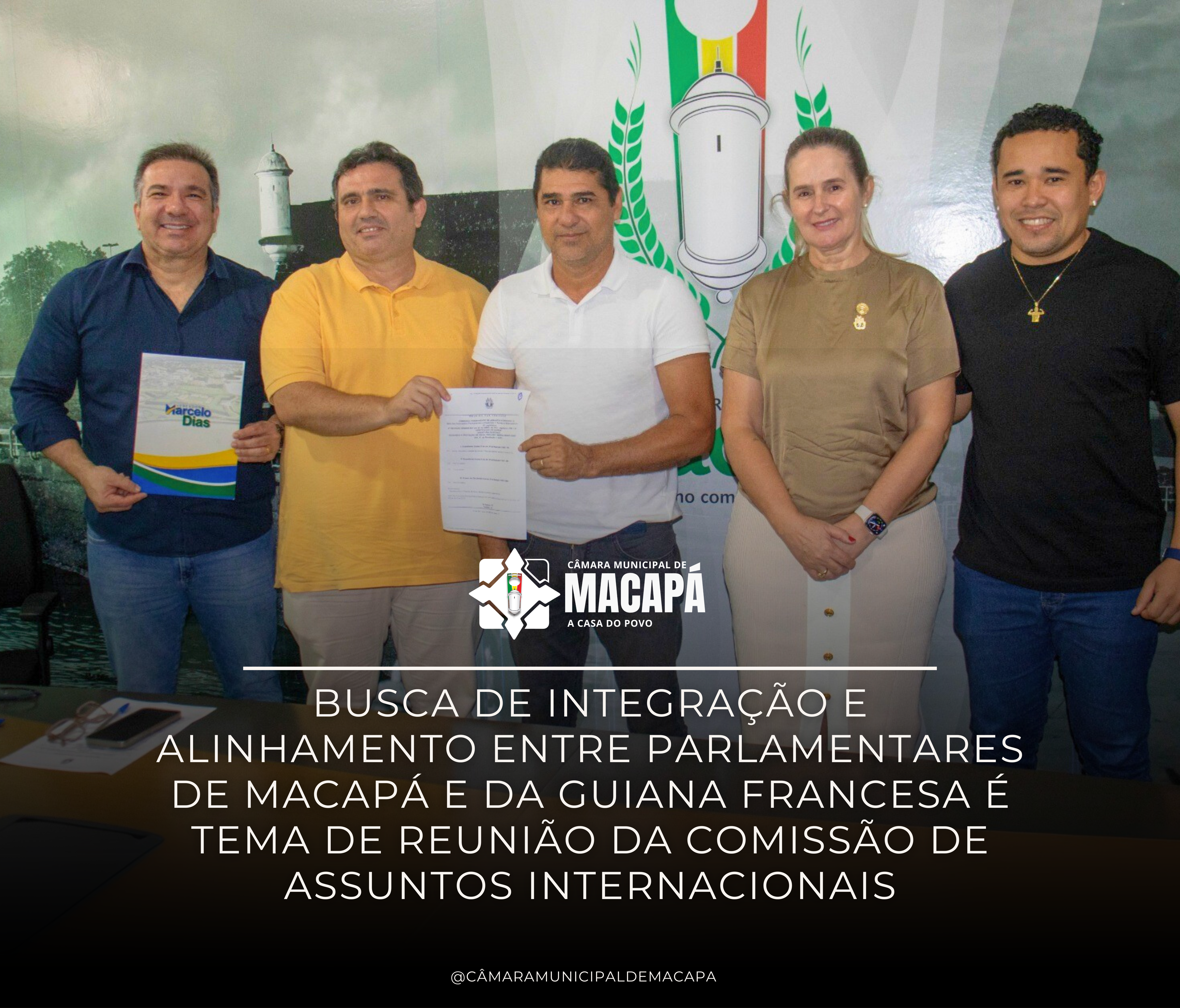 Busca de integração e alinhamento entre parlamentares de Macapá e da Guiana Francesa é tema de reunião da Comissão de Assuntos Internacionais
