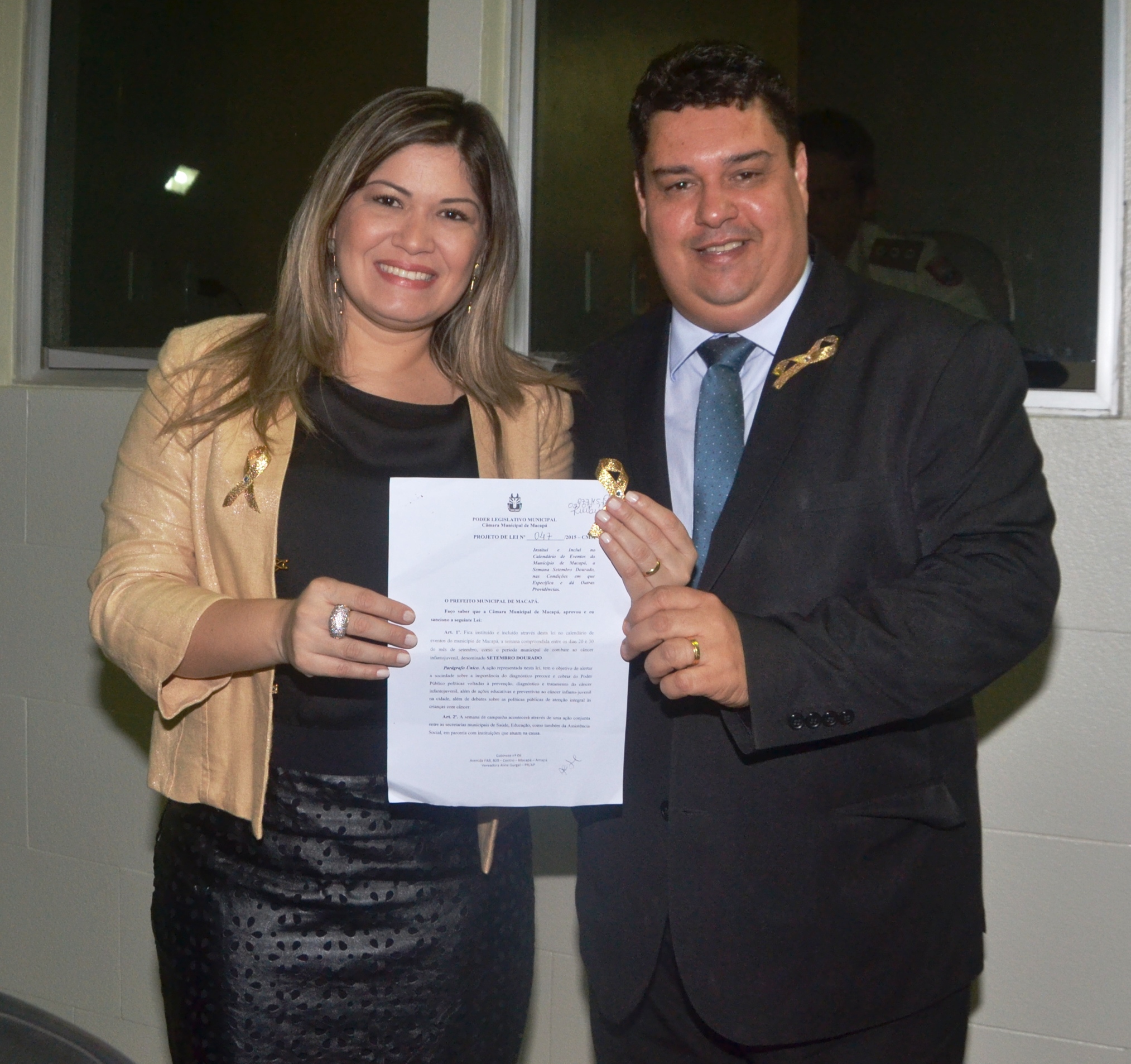 Câmara aprova projeto que institui a Semana Setembro Dourado. 