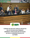 Câmara de Macapá aprova Projetos de Lei focados em primeiro emprego, população em situação de rua e conscientização do autismo