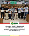 Câmara de Macapá homenageia Seleção Amapaense Sub-18 de Voleibol por conquista inédita no cenário nacional