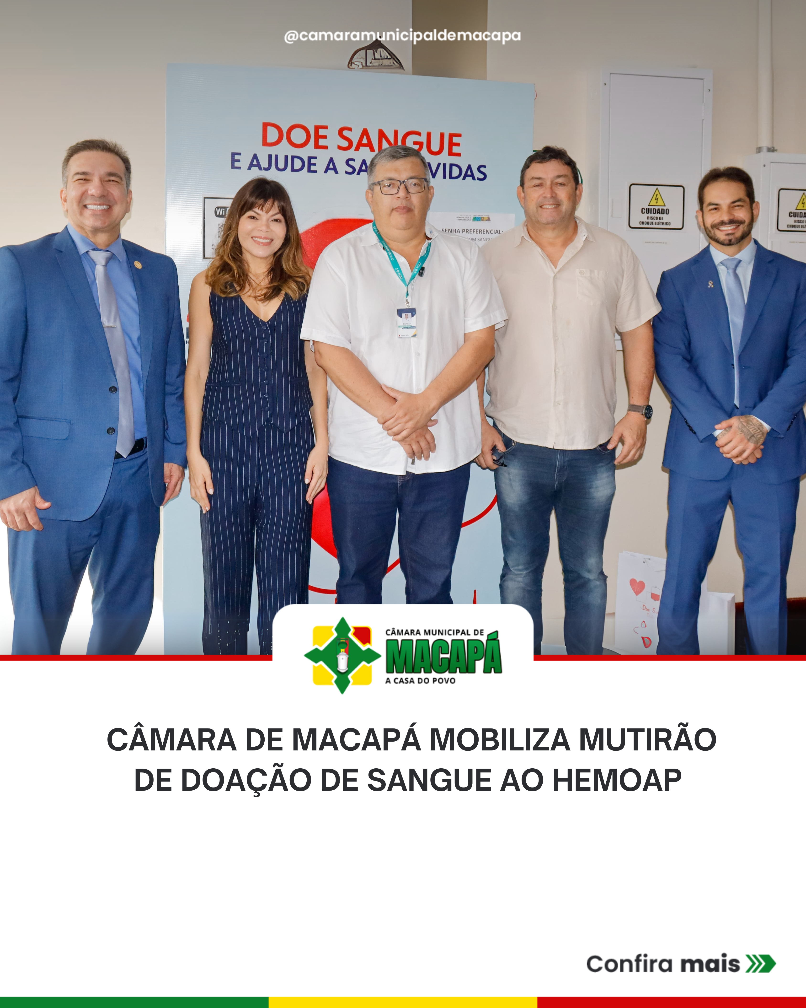Câmara de Macapá mobiliza mutirão de doação de sangue ao Hemoap 