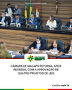 Câmara de Macapá retorna, após recesso, com a aprovação de quatro Projetos de Leis