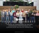 Câmara de Vereadores de Macapá homenageia profissionais da comunicação no Dia do Jornalista