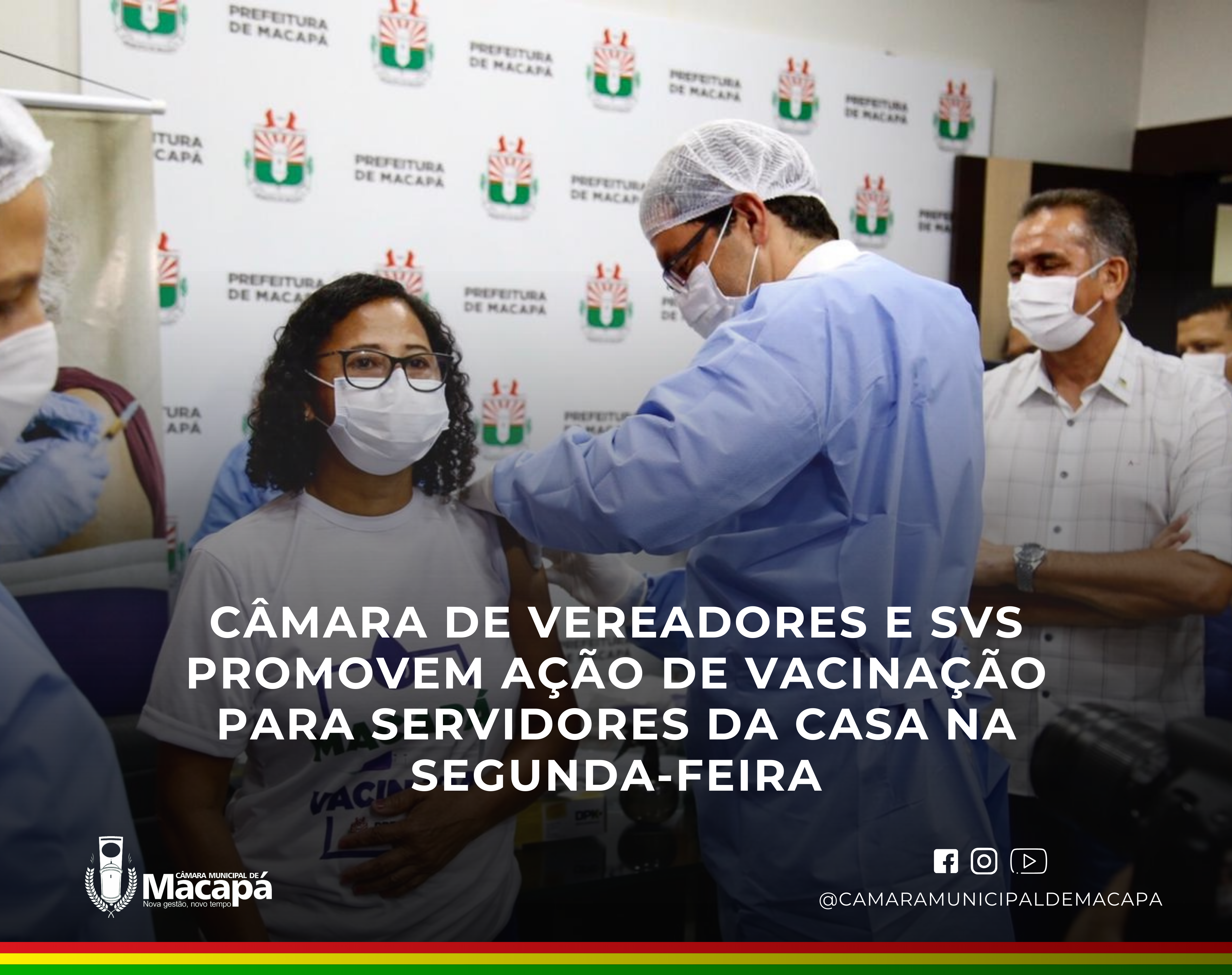 Câmara de Vereadores e SVS promovem ação de vacinação para servidores da Casa na segunda-feira