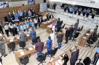 Câmara de Vereadores recebe Banda de Música da Guarda Municipal de Macapá, durante Sessão Ordinária