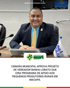 Câmara Municipal aprova projeto de vereador Banha Lobato que cria Programa de Apoio aos Pequenos Produtores Rurais em Macapá.