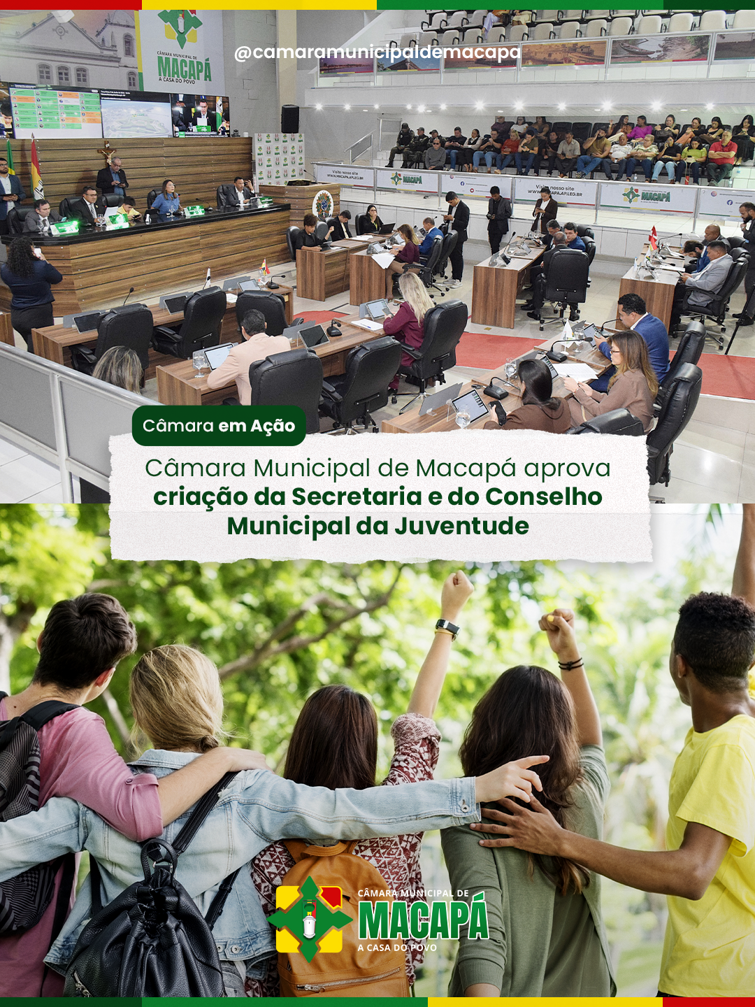 Câmara Municipal de Macapá aprova criação da Secretaria e do Conselho Municipal da Juventude