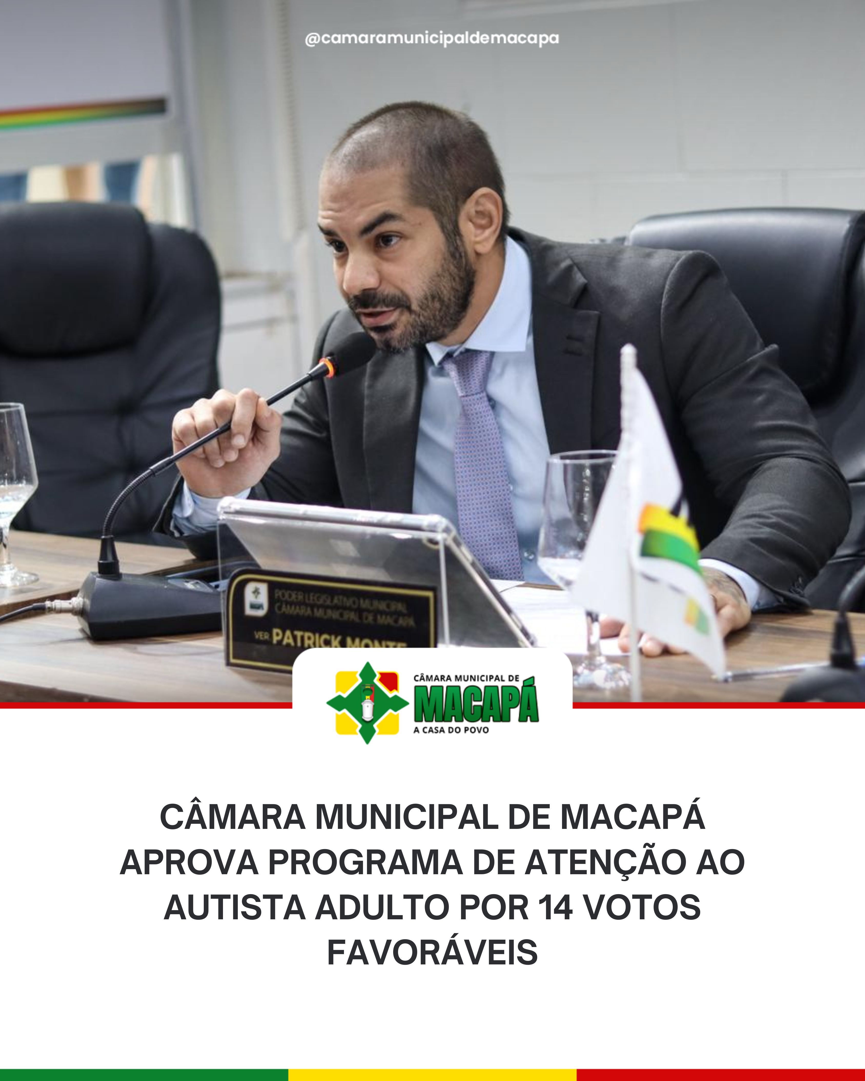 Câmara Municipal de Macapá aprova Programa de Atenção ao Autista Adulto por 14 votos favoráveis