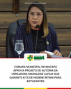 Câmara Municipal de Macapá aprova projeto de autoria da vereadora Margleide Alfaia que garante kits de higiene íntima para estudantes