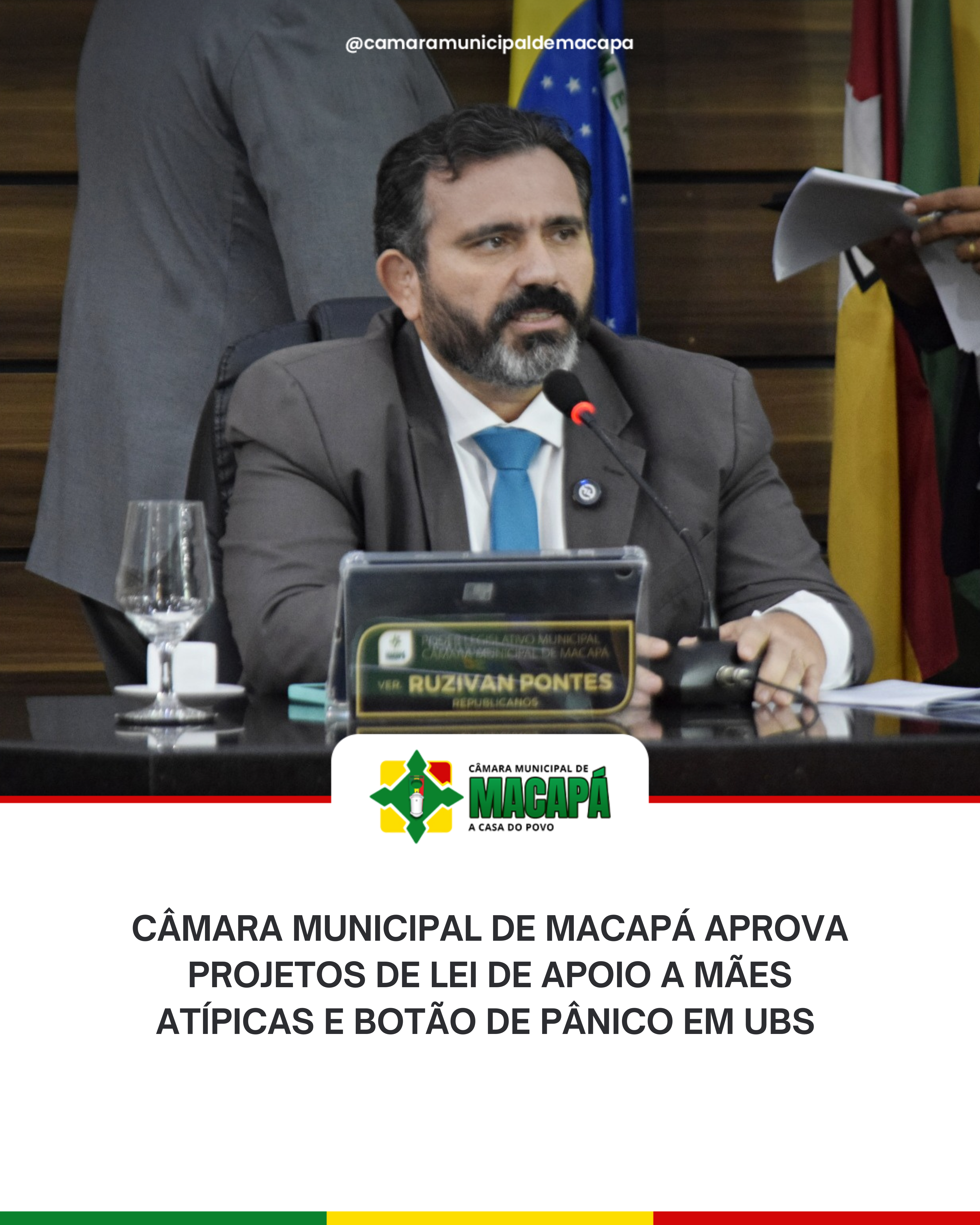 Câmara Municipal de Macapá aprova Projetos de Lei de apoio a Mães Atípicas e Botão de Pânico em UBS 