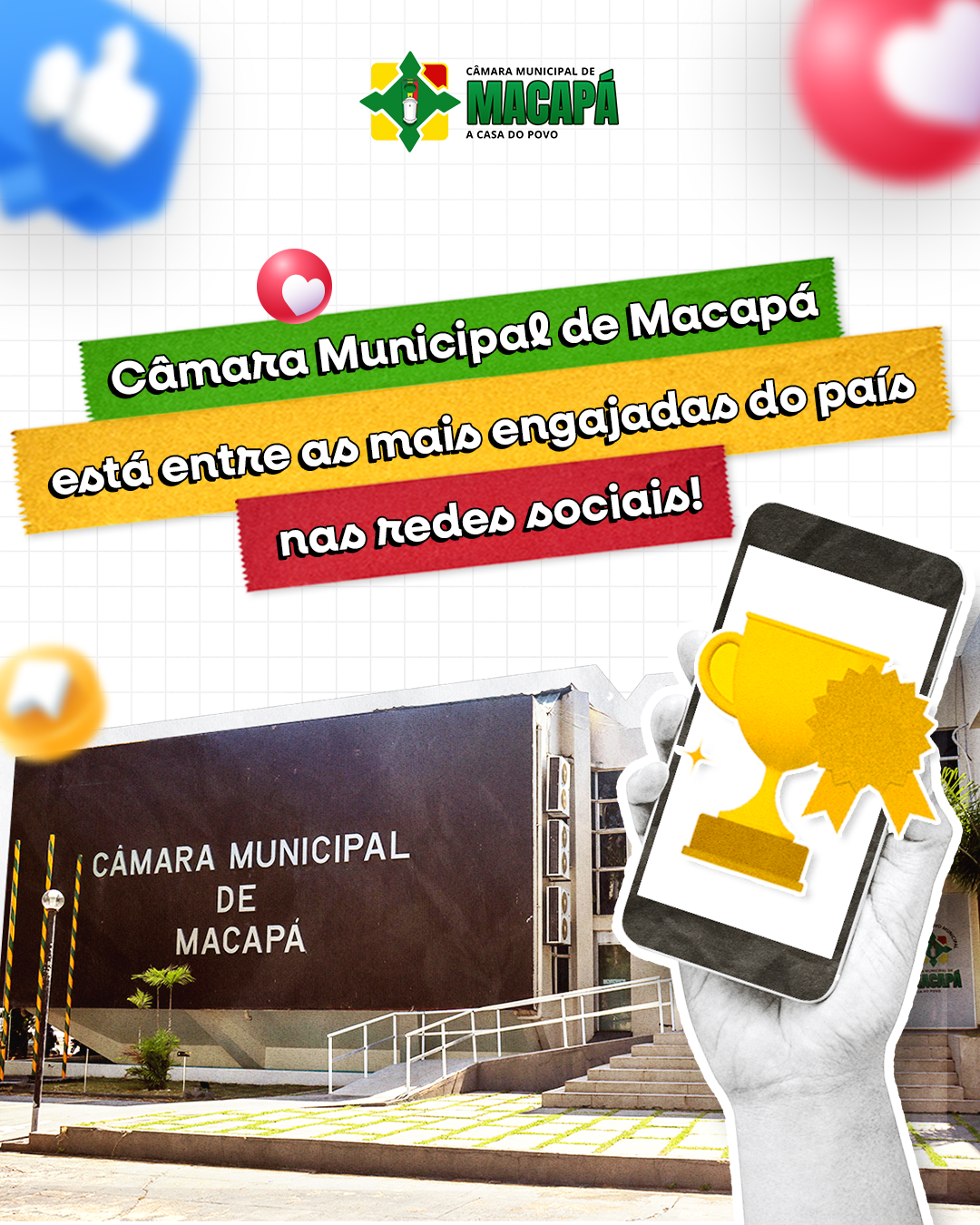Câmara Municipal de Macapá está entre as mais engajadas do país nas redes sociais