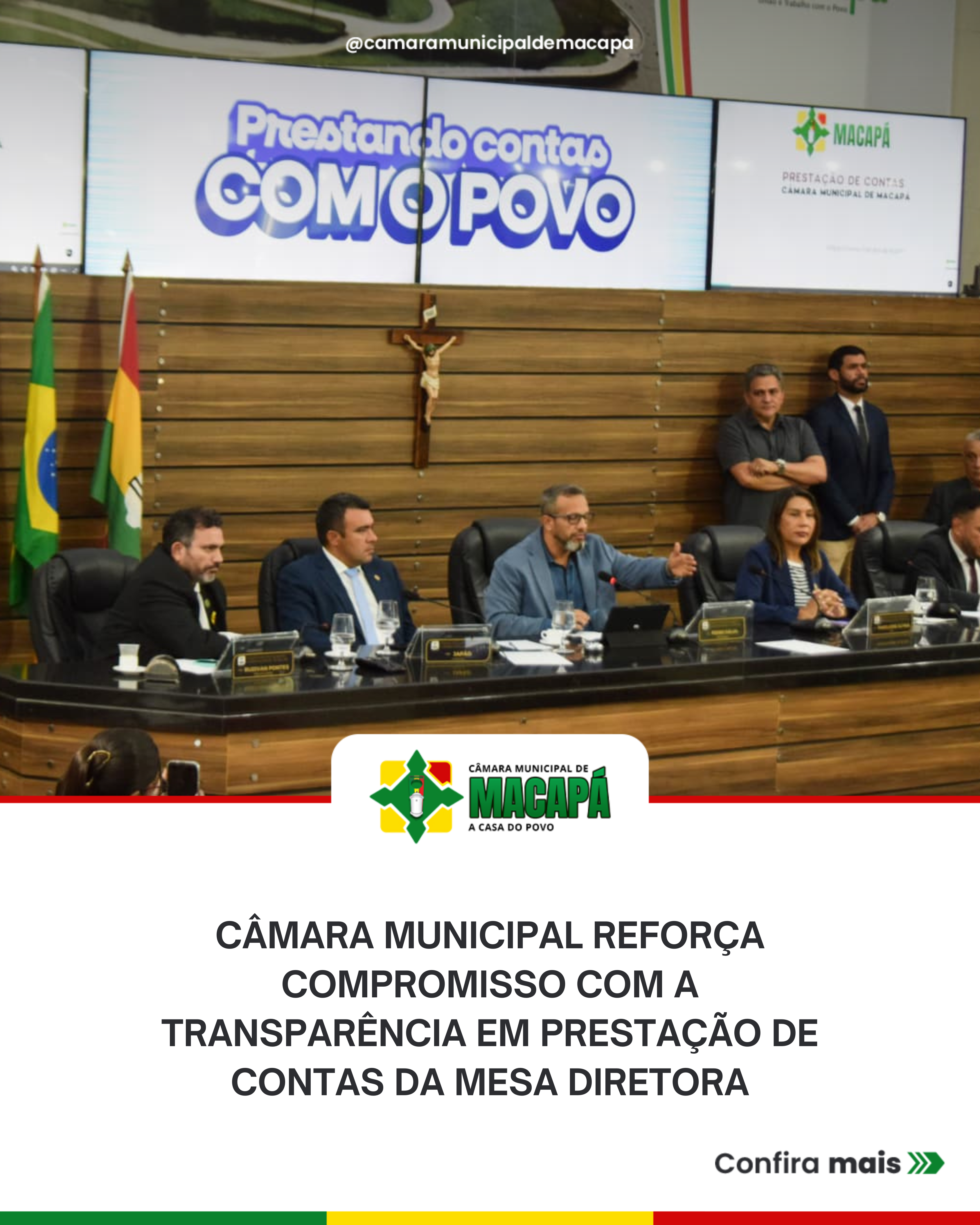Câmara Municipal reforça compromisso com a transparência em prestação de contas da mesa diretora