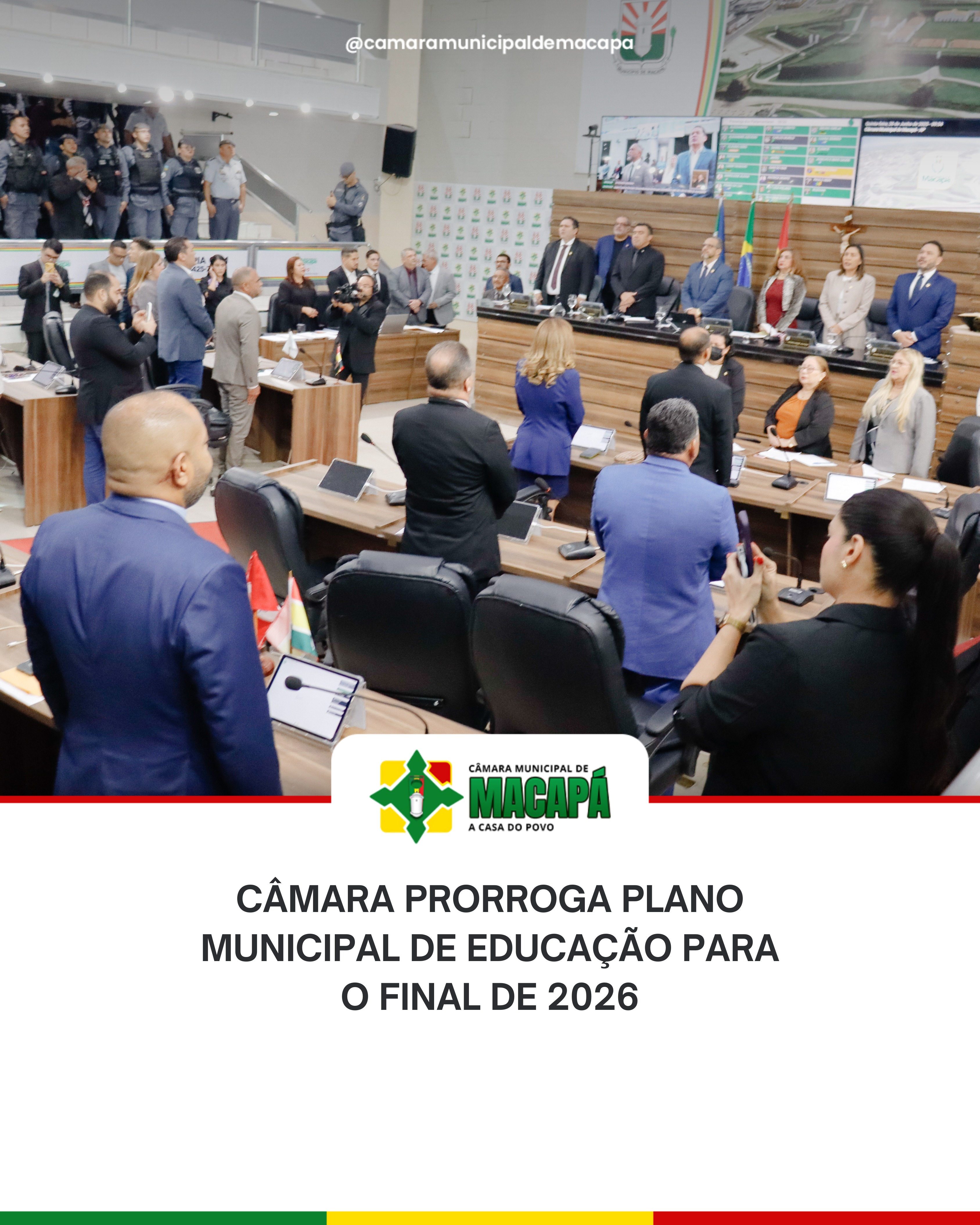 Câmara prorroga Plano Municipal de Educação para o final de 2026