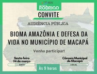 Campanha da Fraternidade 2017: Audiência pública debate o Bioma Amazônia na Câmara de Vereadores