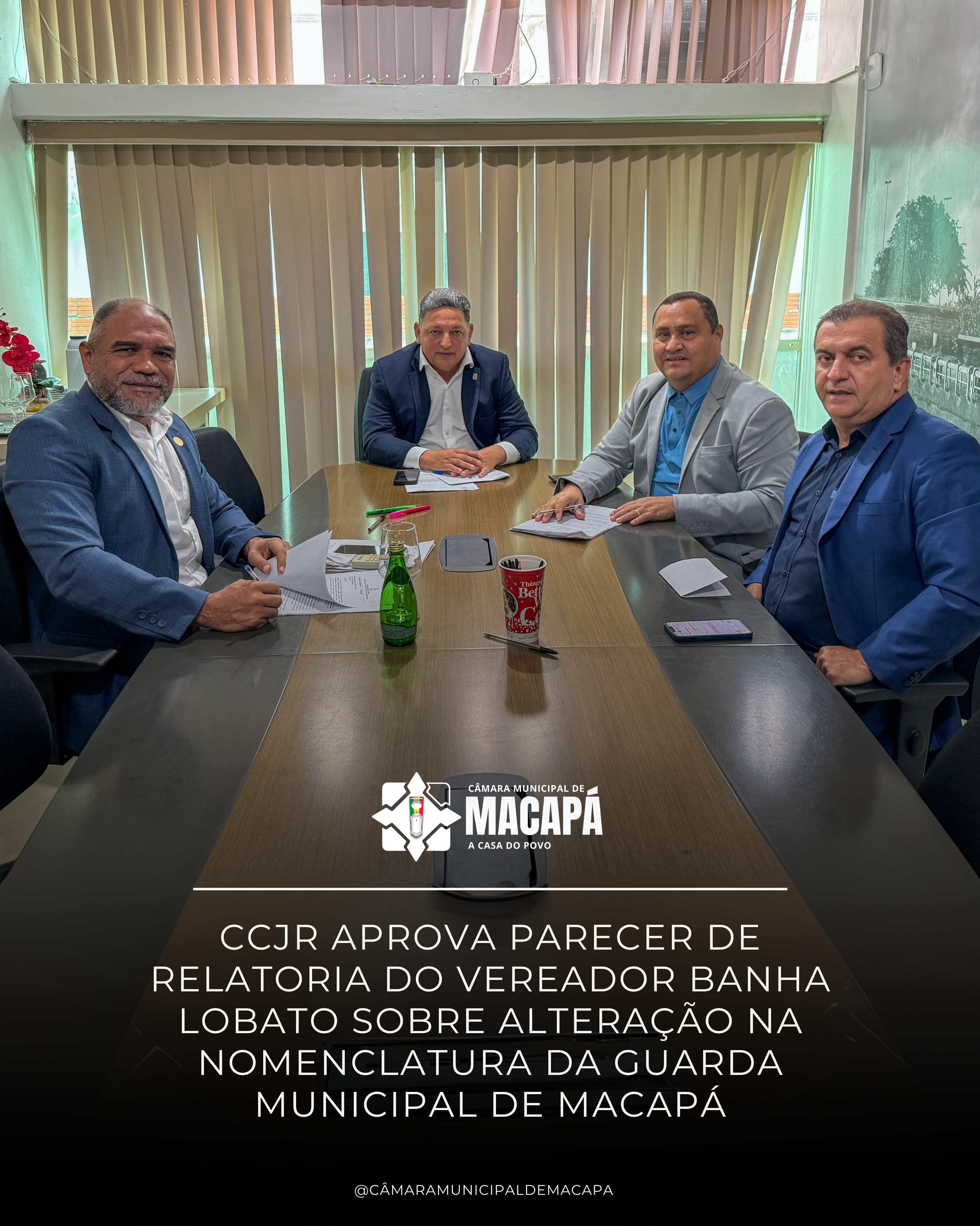 CCJR aprova parecer de relatoria do vereador Banha Lobato sobre alteração na nomenclatura da Guarda Municipal de Macapá