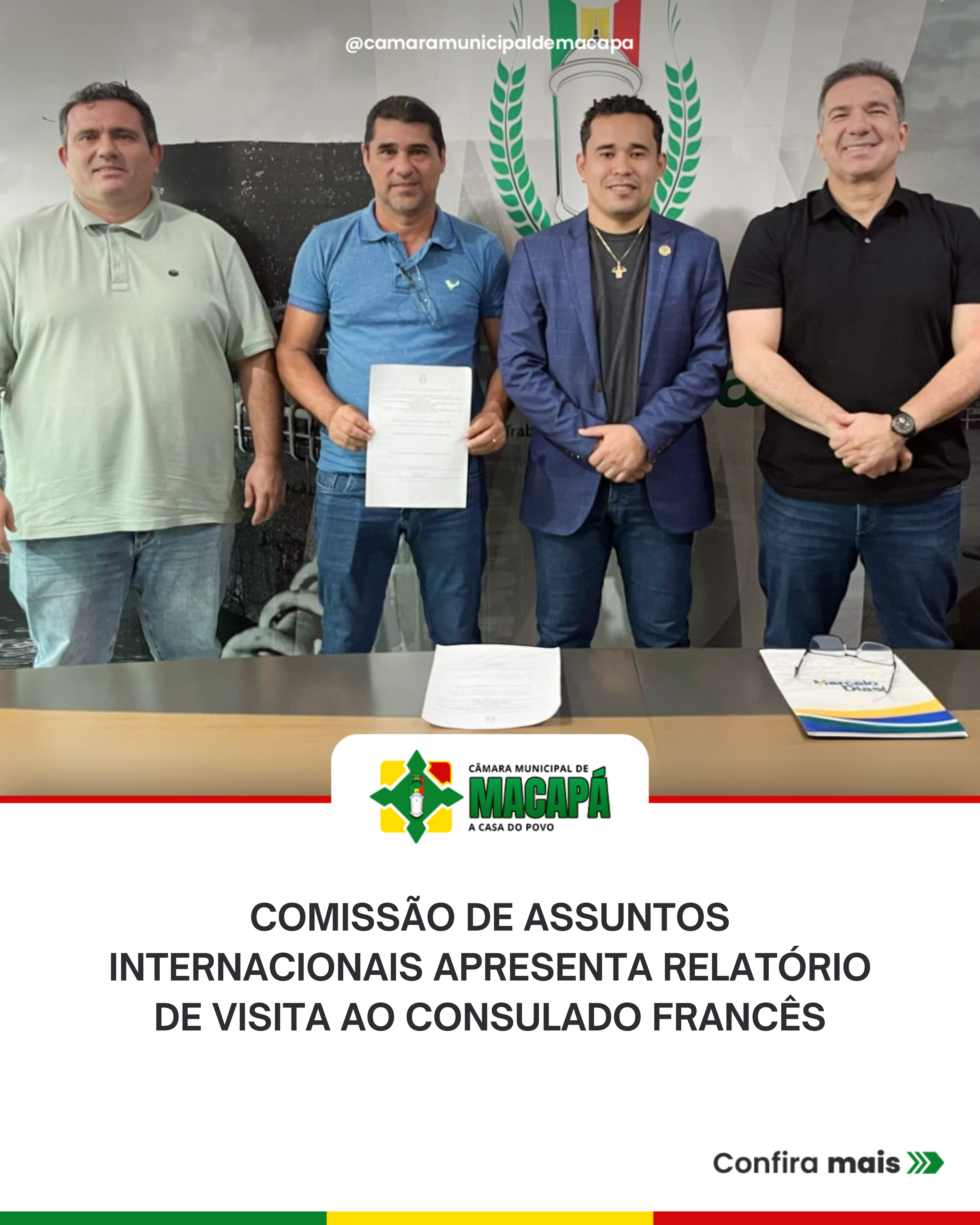 Comissão de Assuntos Internacionais apresenta relatório de visita ao Consulado Francês