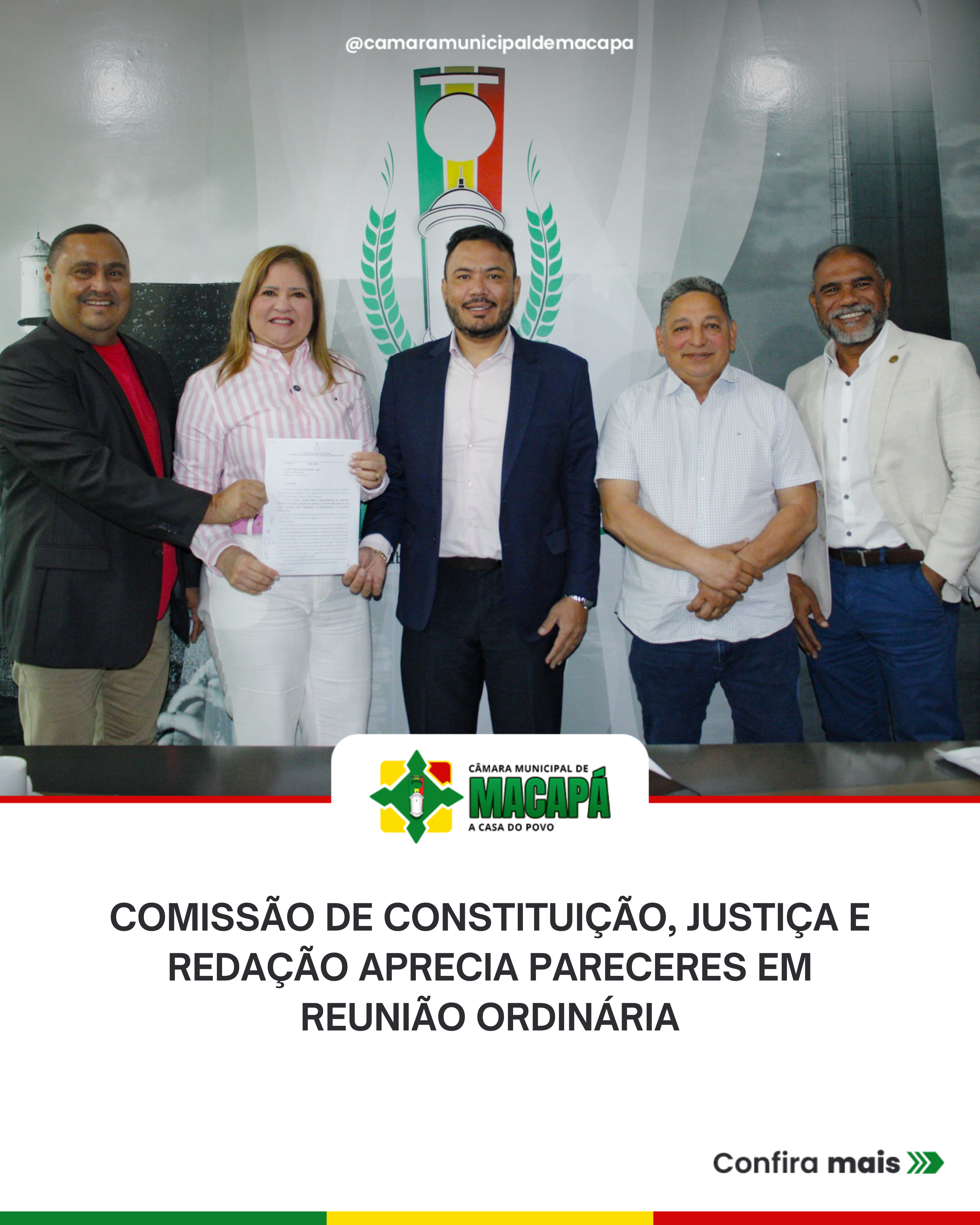 Comissão de Constituição, Justiça e Redação aprecia pareceres em reunião ordinária