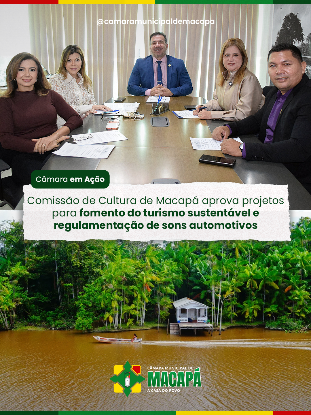 Comissão de Cultura de Macapá aprova projetos para fomento do turismo sustentável e regulamentação de sons automotivos