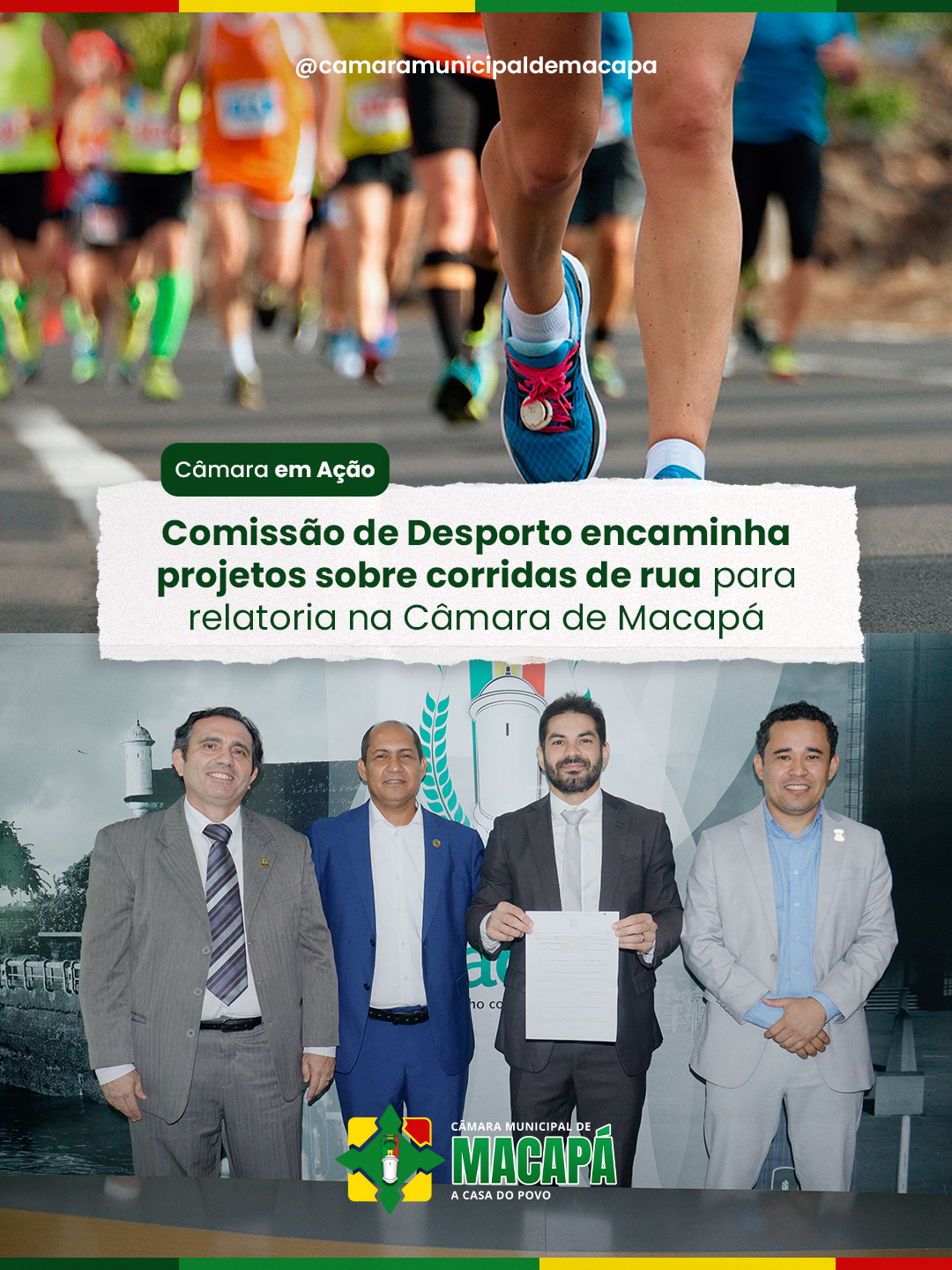 Comissão de Desporto encaminha projetos sobre corridas de rua para relatoria na Câmara de Macapá