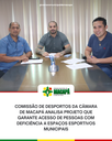 Comissão de Desportos da Câmara de Macapá analisa projeto que garante acesso de pessoas com deficiência a espaços esportivos municipais
