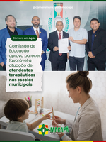 Comissão de Educação aprova parecer favorável à atuação de atendentes terapêuticos nas escolas municipais