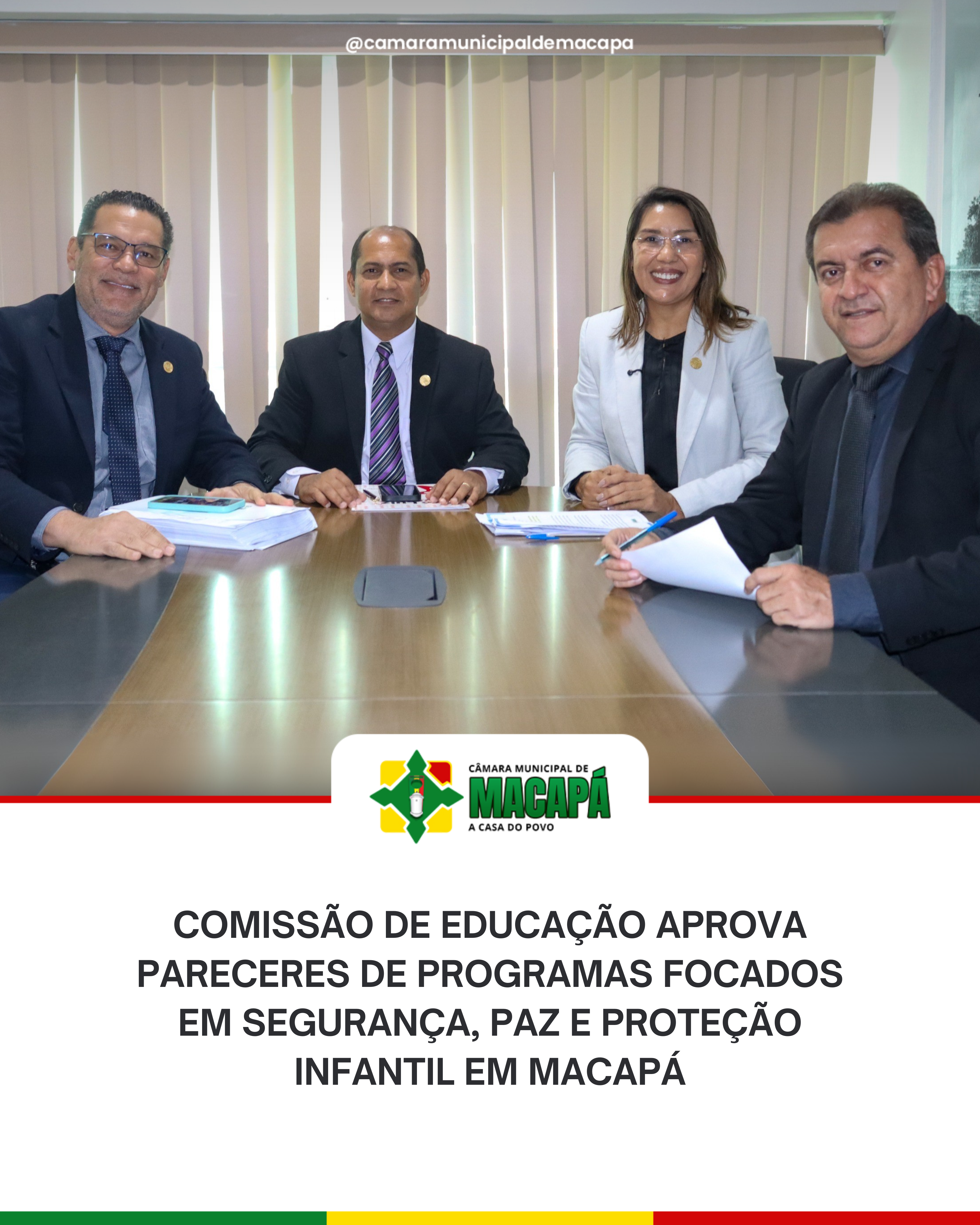 Comissão de Educação aprova pareceres de programas focados em segurança, paz e proteção infantil em Macapá