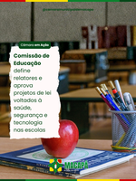 Comissão de Educação define relatores e aprova projetos de lei voltados à saúde, segurança e tecnologia nas escolas