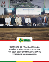 Comissão de Finanças realiza audiência pública da LOA 2026 e PPA 2026–2029 sob a presidência do vereador Banha Lobato