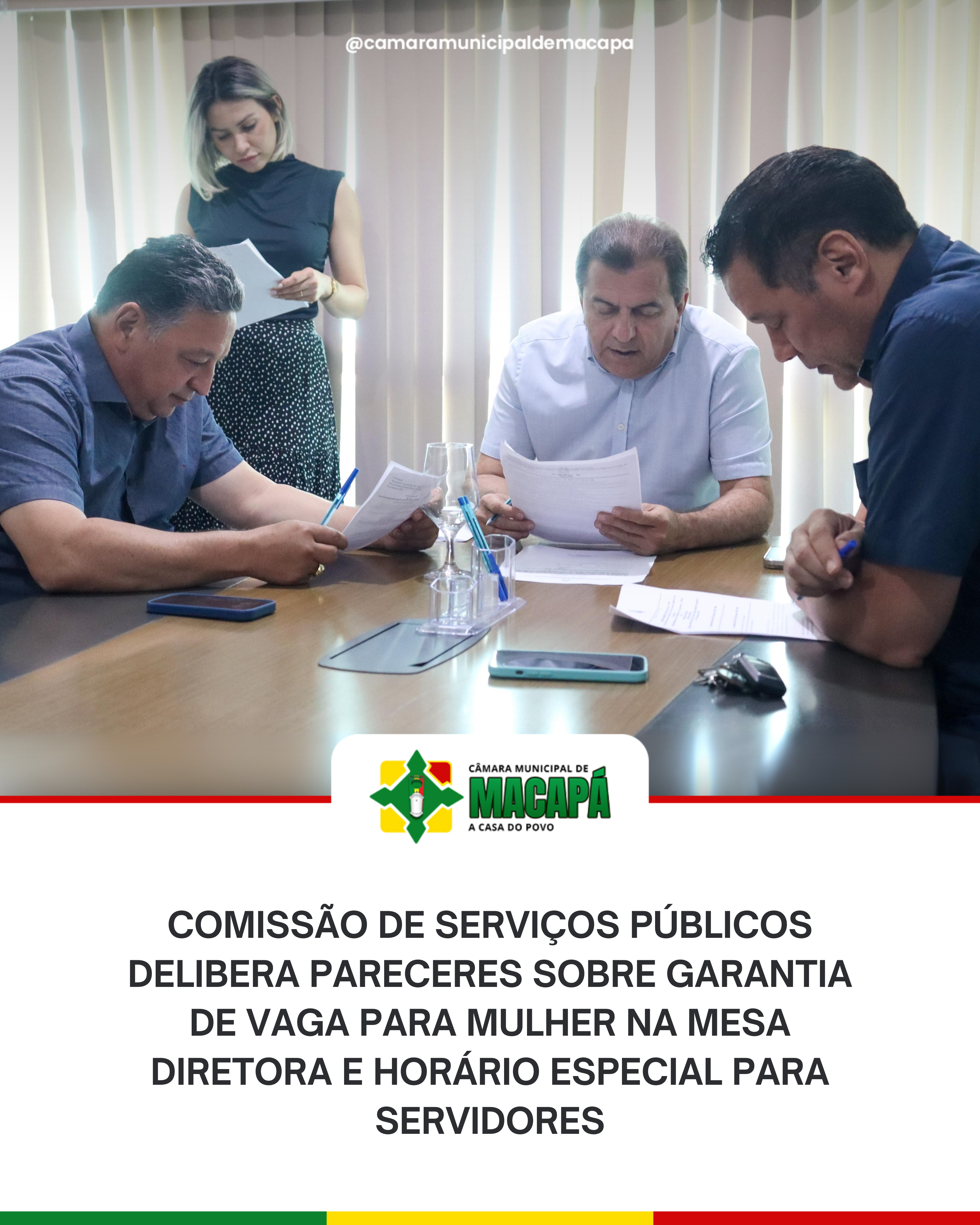Comissão de Serviços Públicos delibera pareceres sobre garantia de vaga para mulher na Mesa Diretora e horário especial para servidores
