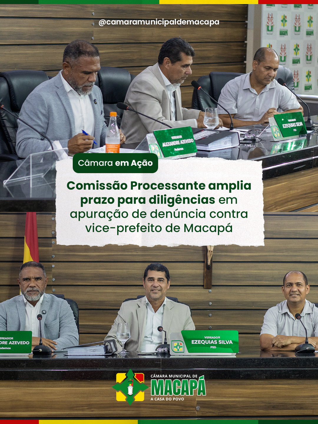 Comissão Processante amplia prazo para diligências em apuração de denúncia contra vice-prefeito de Macapá