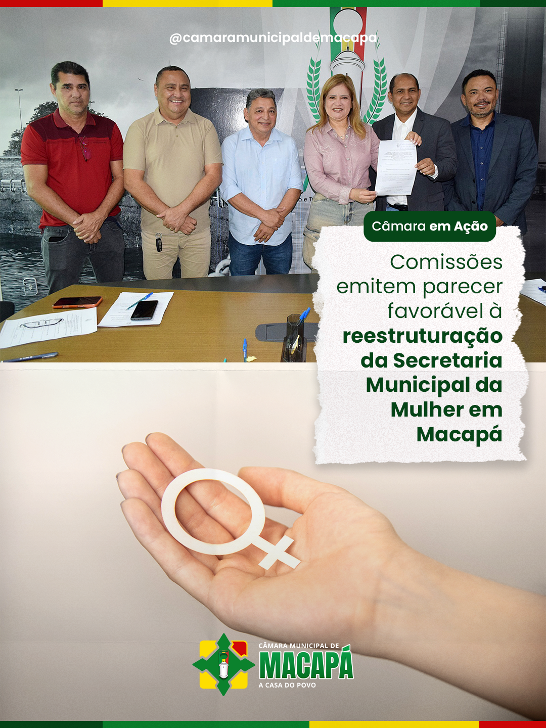 Comissões emitem parecer favorável à reestruturação da Secretaria Municipal da Mulher em Macapá
