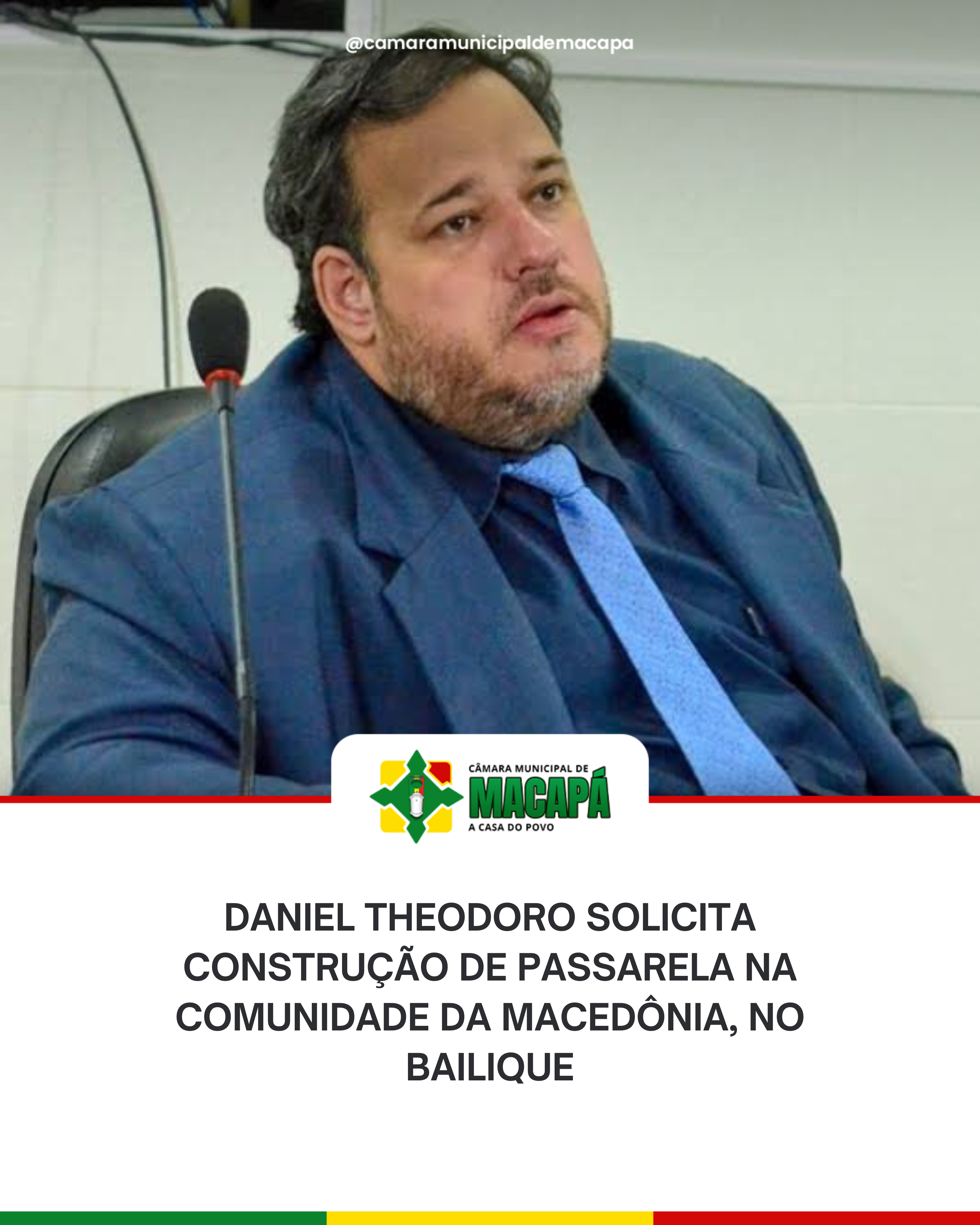 Daniel Theodoro solicita construção de passarela na comunidade da Macedônia, no Bailique
