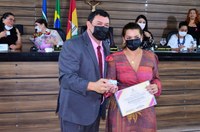 Deputada estadual Telma Nery recebe homenagem da Câmara de Vereadores no Dia Internacional da Mulher