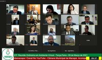 Em sessão virtual, vereadores de Macapá debatem e aprovaram matérias que beneficiam diretamente à sociedade.