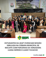 Estudantes da UEAP vivenciam sessão simulada na Câmara Municipal de Macapá com parcerias da Vereadora Luana Serrão e Luany Favacho 