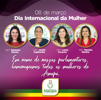 Feliz dia da Mulher!