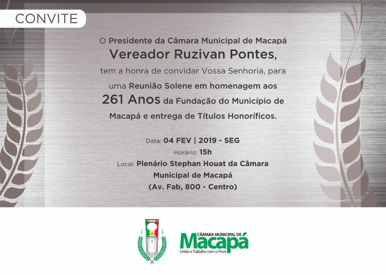Homenagem aos 261 anos de Macapá