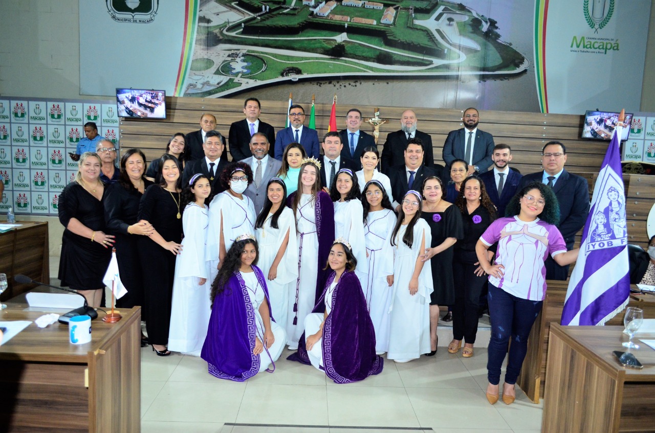 Jovem que representa as “Filhas de Jó” enaltece Lei aprovada pelos vereadores