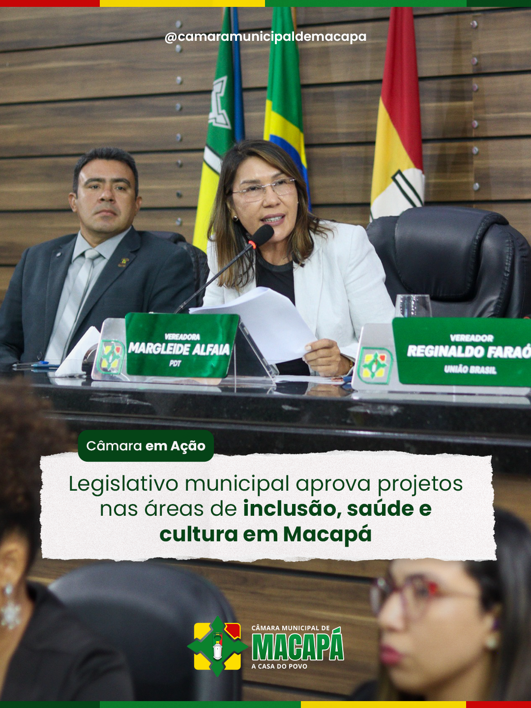 Legislativo municipal aprova projetos nas áreas de inclusão, saúde e cultura em Macapá
