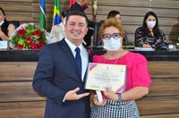 Mãe do vereador Bruno Santos recebe homenagens pelo Dia Internacional da Mulher
