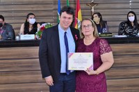 Mãe do vereador João Mendonça é homenageada pela CMM no Dia Internacional da Mulher